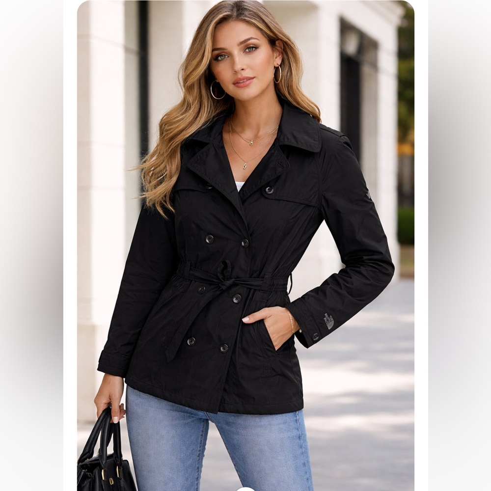 The North Face Women's Classic Black Trench Coat